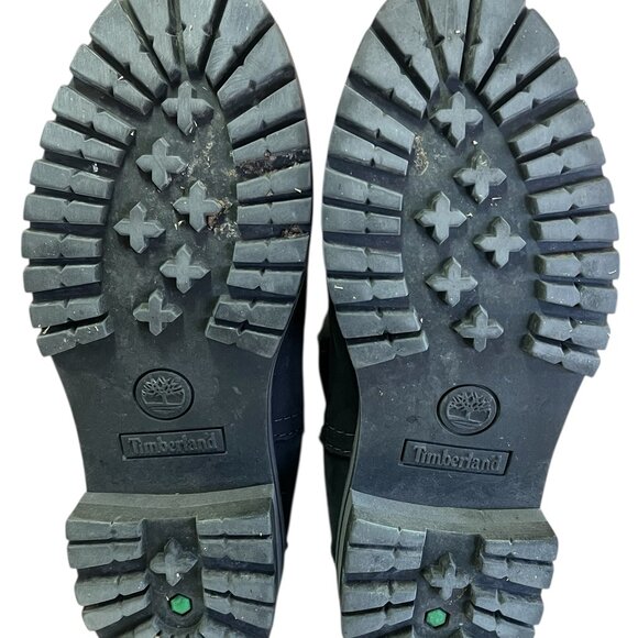 Timberland Boot Women's Size 7 US Black Leather Courmayeur Valley Chelsea Rebotl - Picture 8 of 8